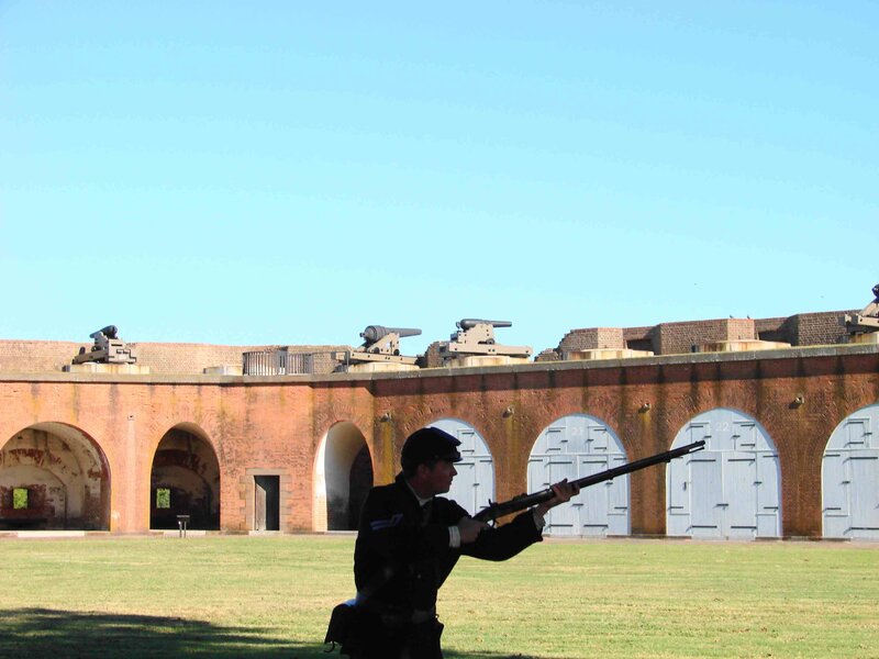 Man in Uniform with Rifle
