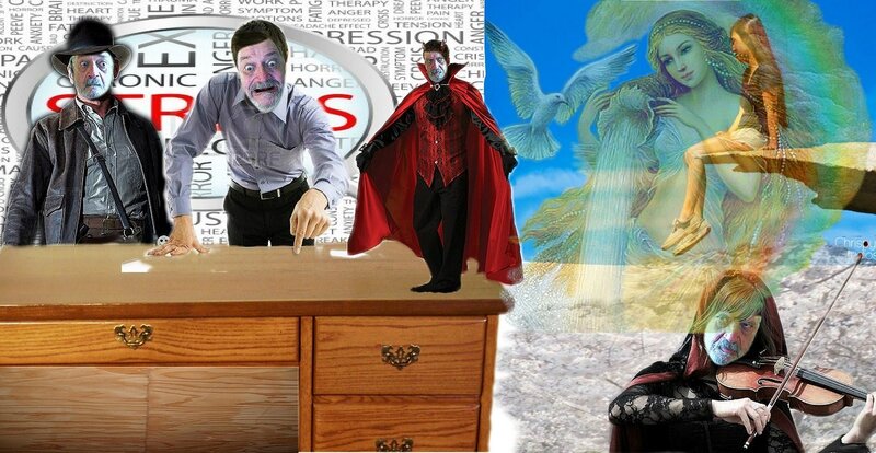 Man in Vampire Costume
