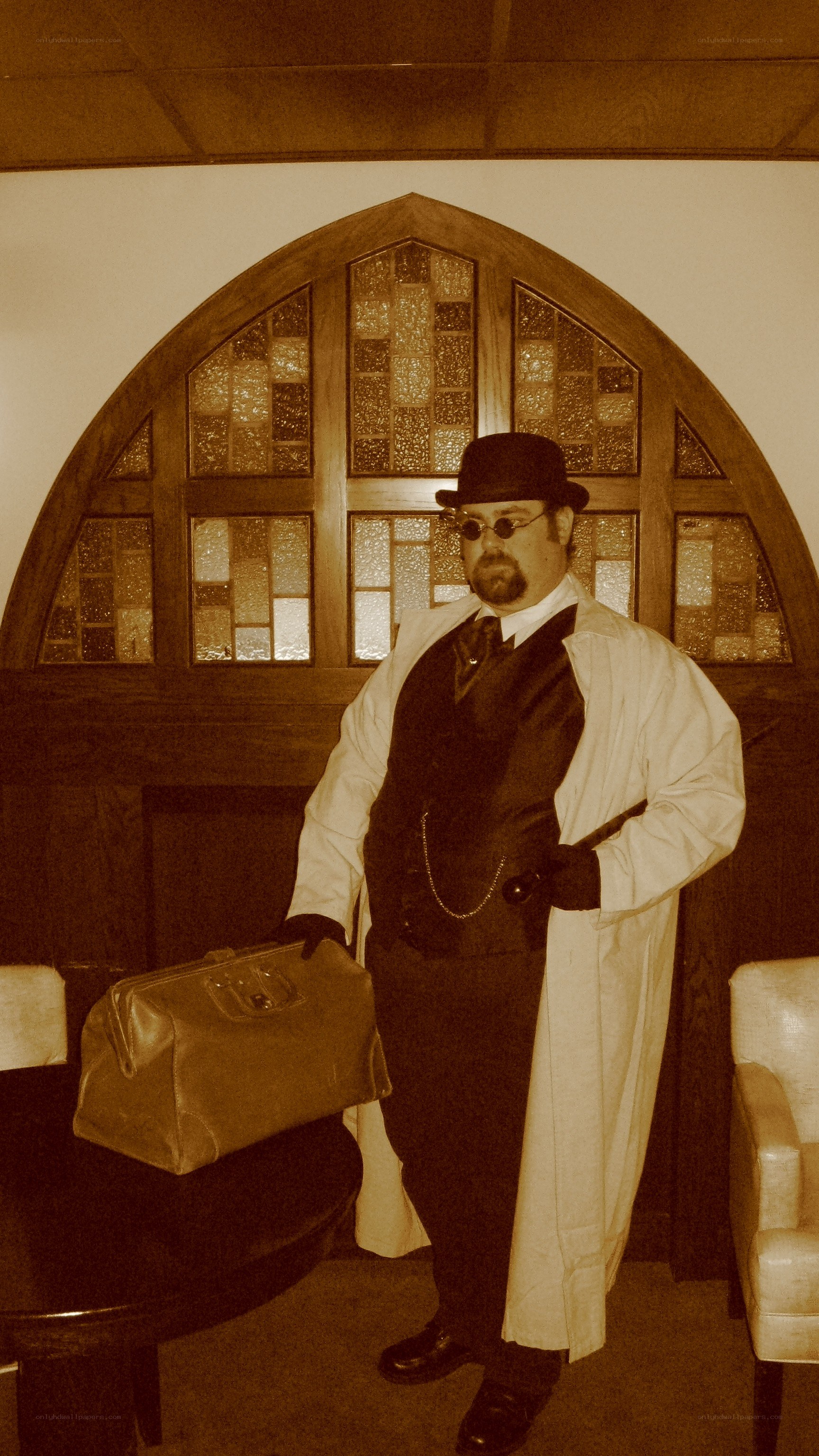 man in vintage costume
