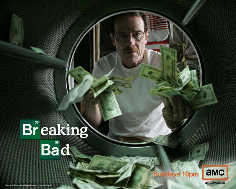 Man in Washing Machine — Green, Dramatic