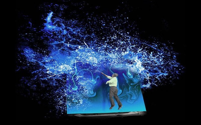 Man in Water Projection