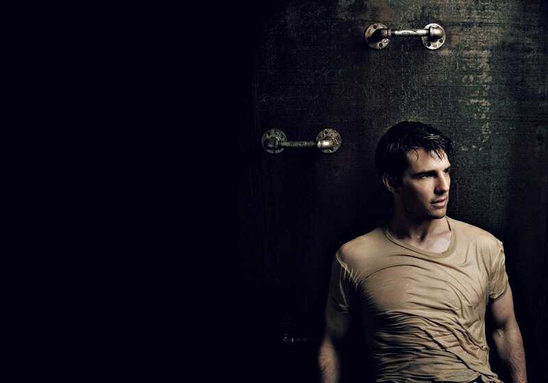 Man in Wet Shirt — Black, Dramatic, Photograph