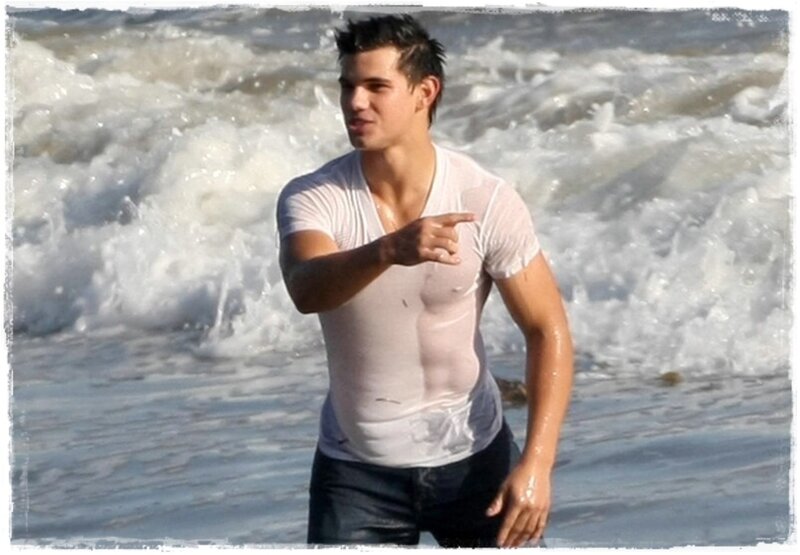Man in Wet Shirt — White