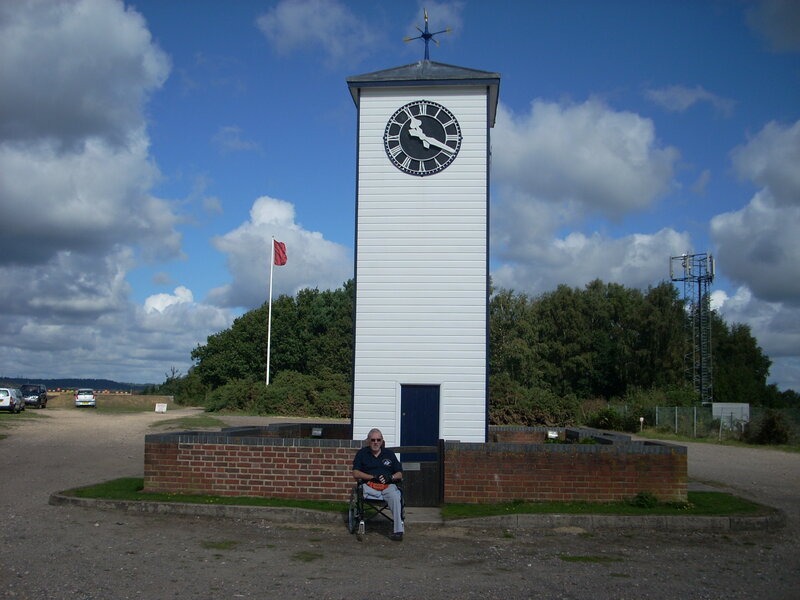 Man in Wheelchair — White, Outdoor