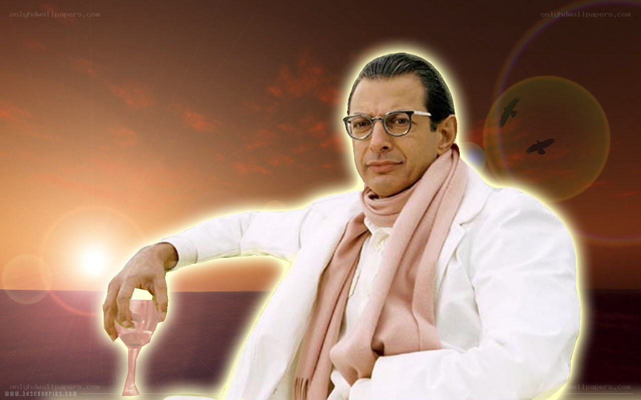 man in white coat at sunset