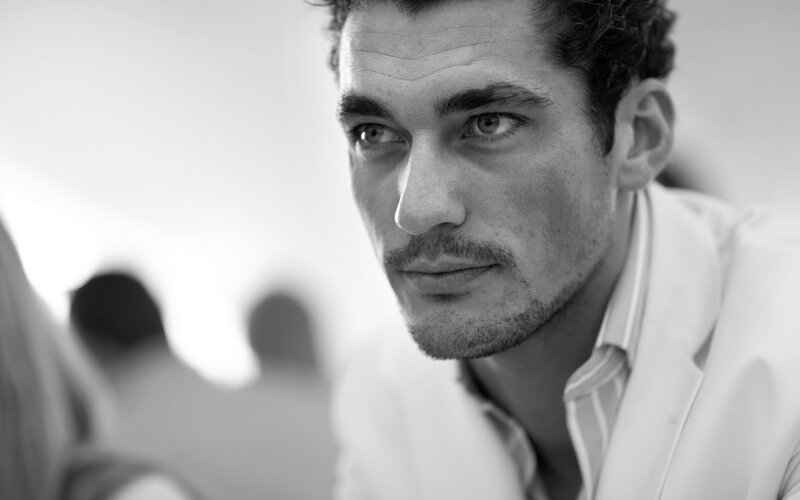 Man in White Jacket — Black, Serious, Photograph