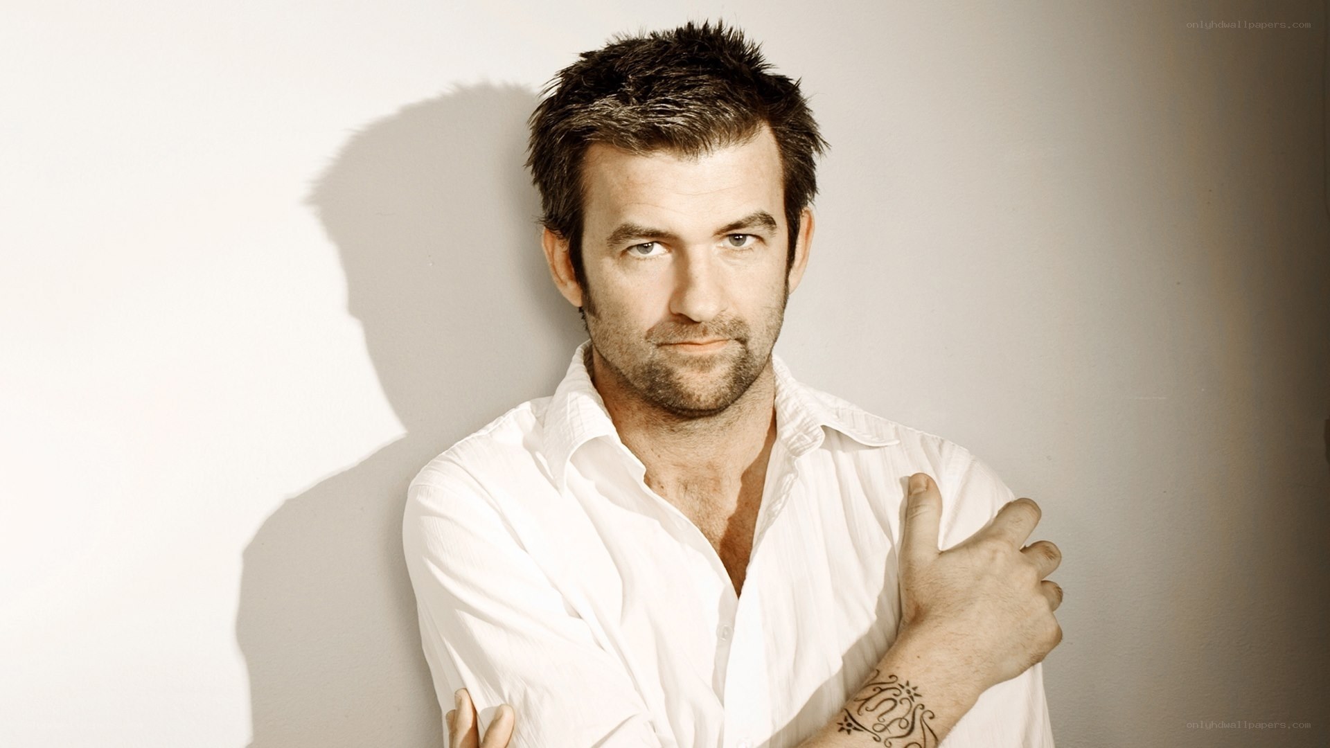 man in white shirt