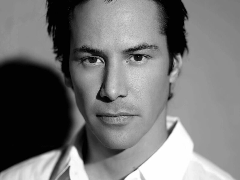 Man in White Shirt — Black, Gray