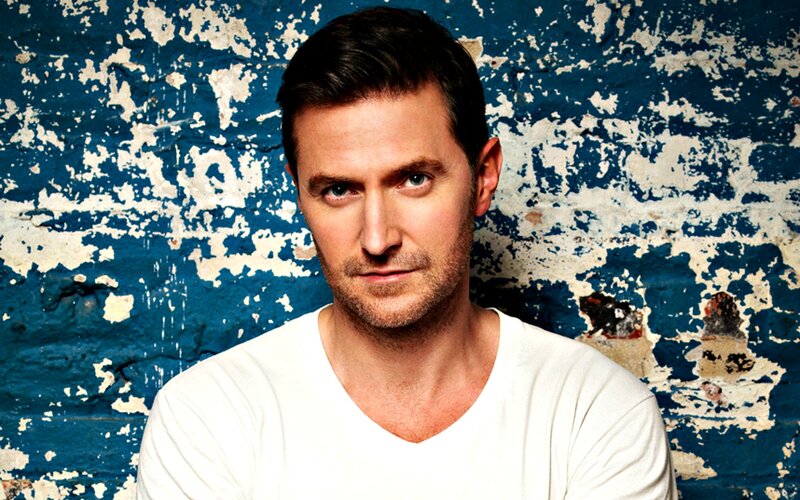 Man in White Shirt — Blue, Serious