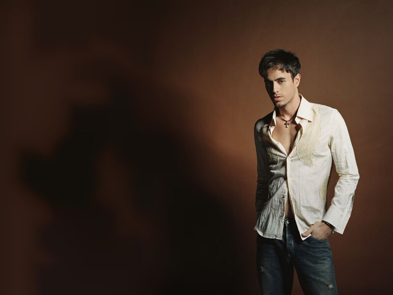 Man in White Shirt — Brown, Dramatic, Photograph, Jeans