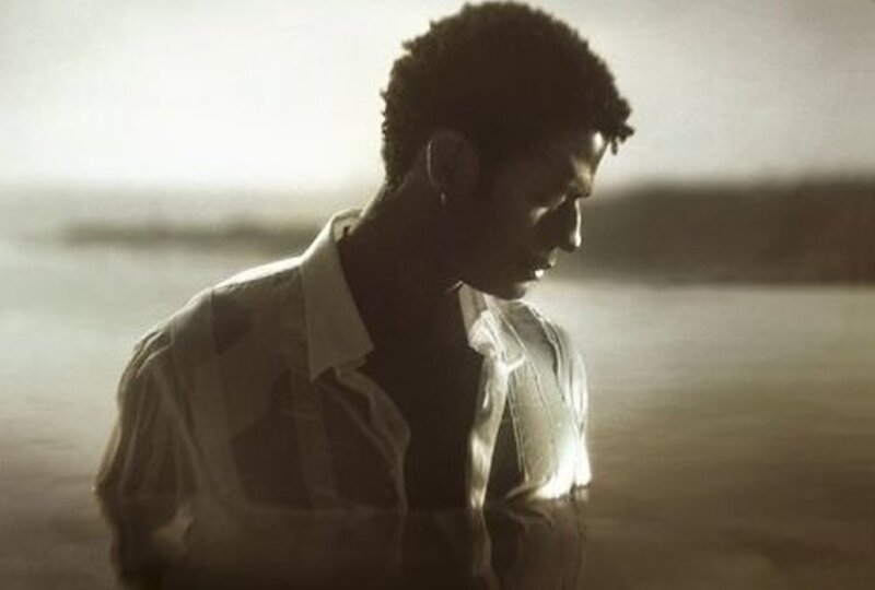 Man in White Shirt — Brown, Dramatic, Sunset