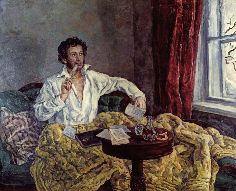 Man in White Shirt — Contemplative, Painting
