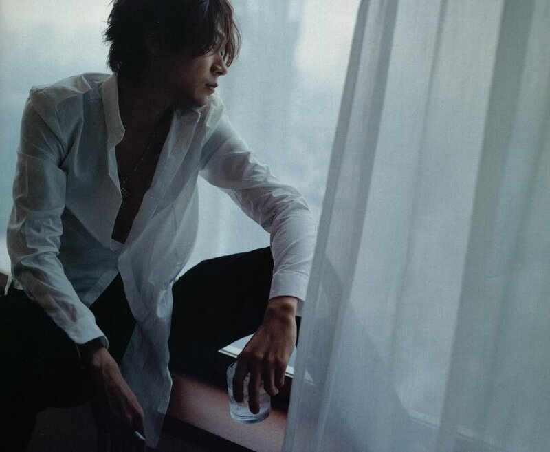 Man in White Shirt — Contemplative, Photograph, Window
