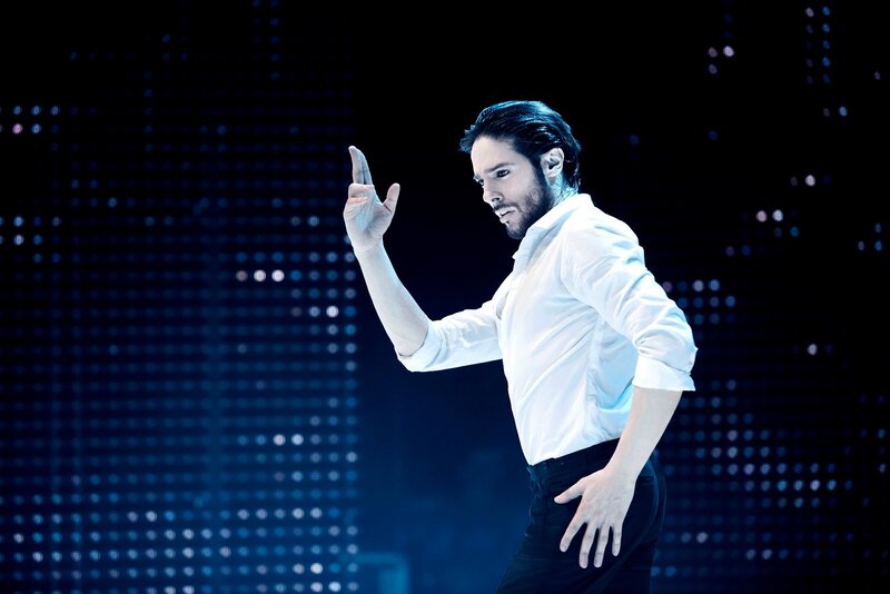 Man in White Shirt — Dramatic, Night, Photograph, Pants
