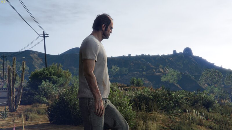 Man in White Shirt — Green, Desolate