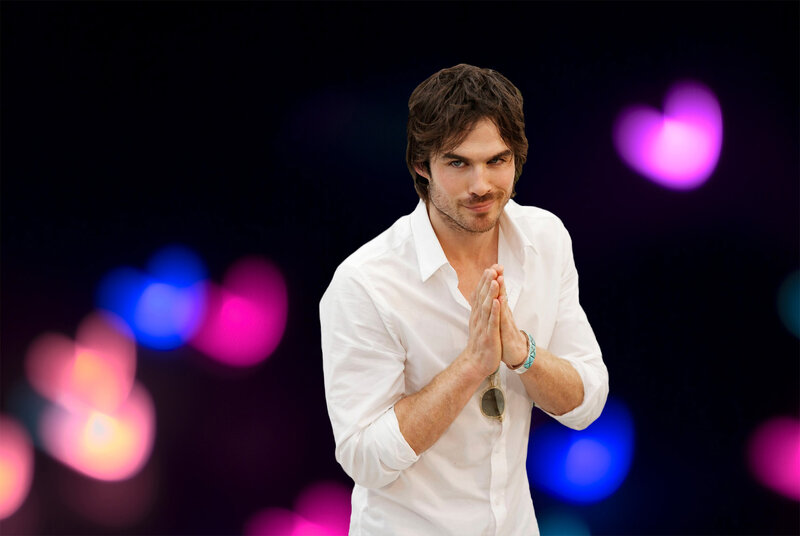 Man in White Shirt — Playful