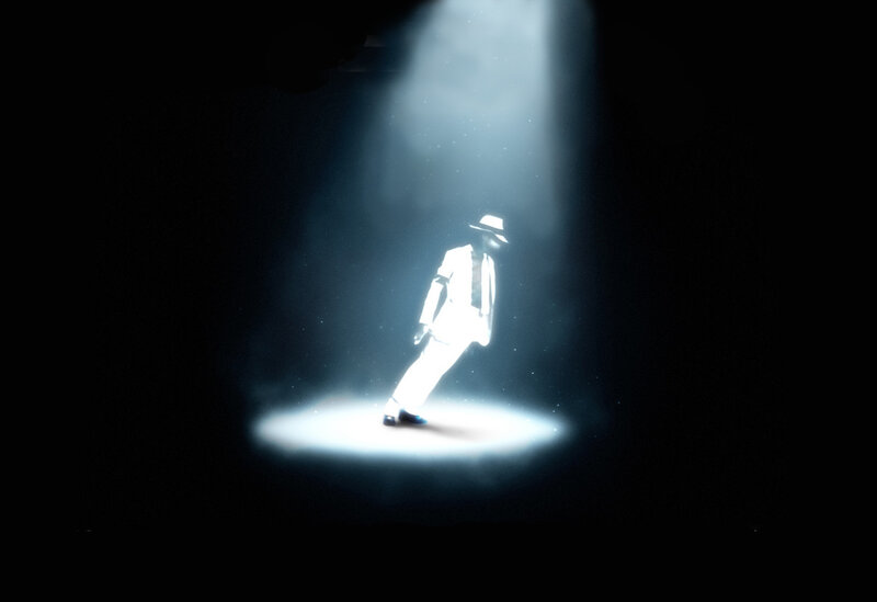 Man in White Suit — Black, Dramatic, Night, Photograph