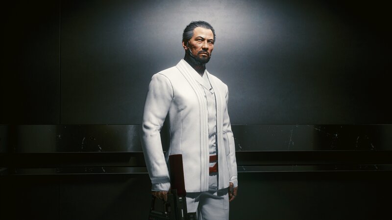 Man in White Suit — Dramatic, 3d Render