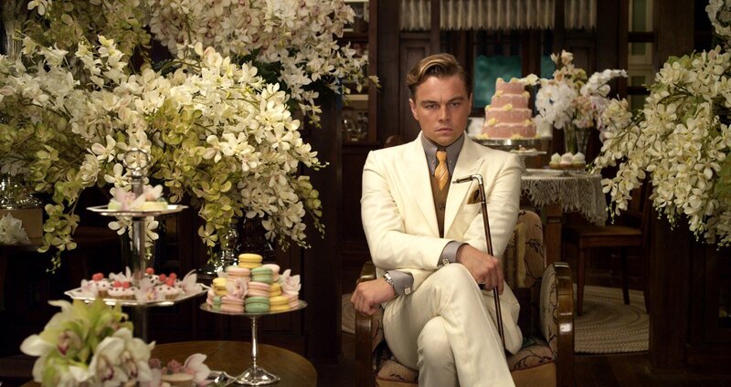 Man in White Suit — Dramatic, Photograph, Flowers