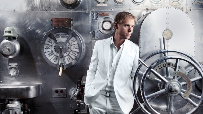 Man in White Suit — Dramatic, Photograph, Ship Control Panel
