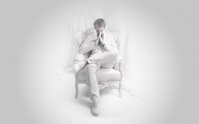 Man in White Suit — Serene, Photograph