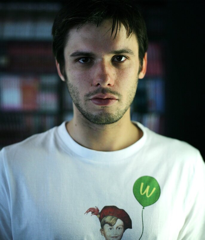 man in white t-shirt