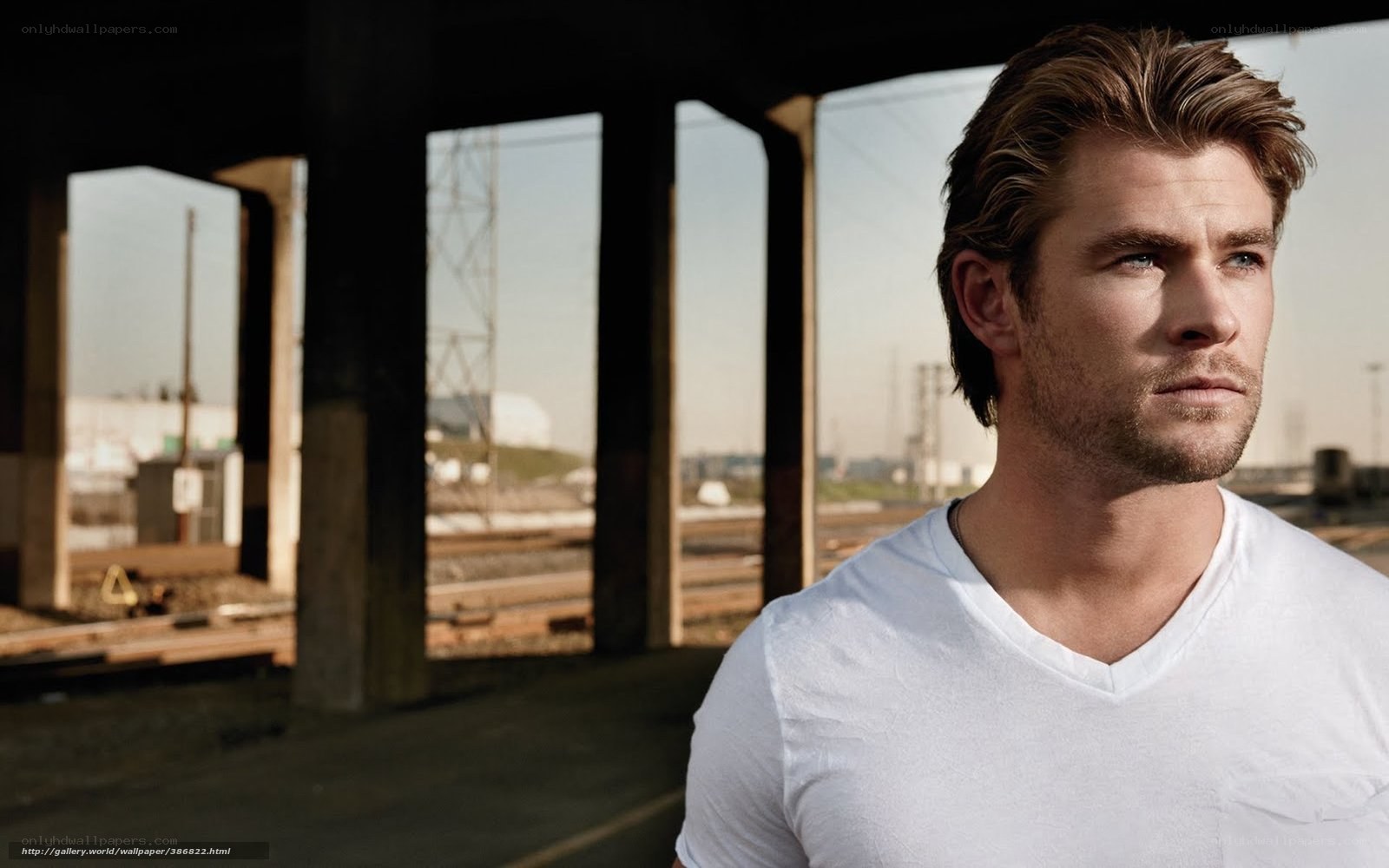 man in white t-shirt