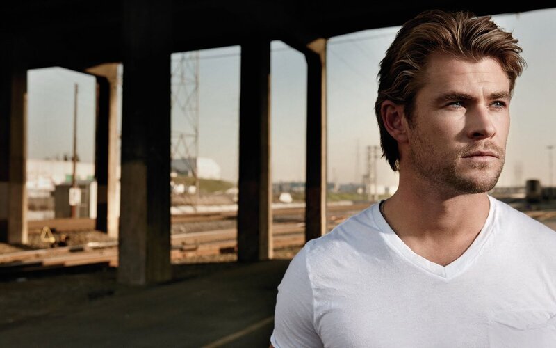 Man in White T-shirt — Contemplative, Afternoon