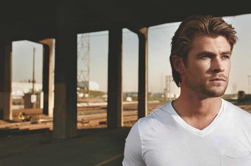 Man in White T-shirt — Contemplative