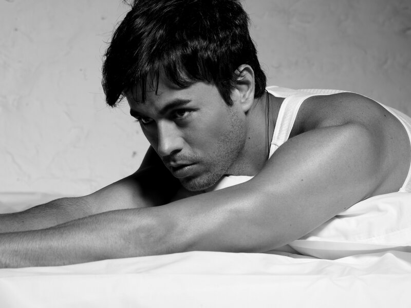 Man in White Tank Top — Black, Dramatic, Photograph
