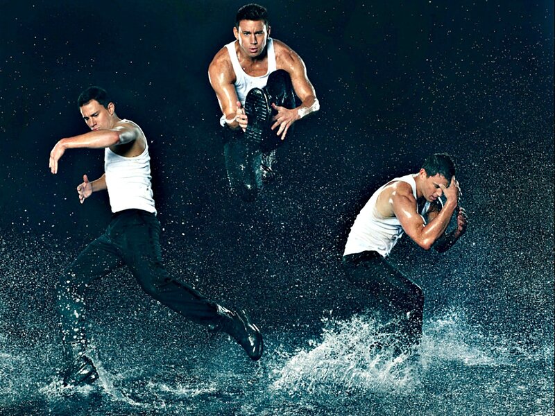 Man in White Tank Top — Black, Dramatic, Photograph, Water