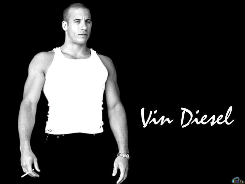 Man in White Tank Top — Black, Dramatic