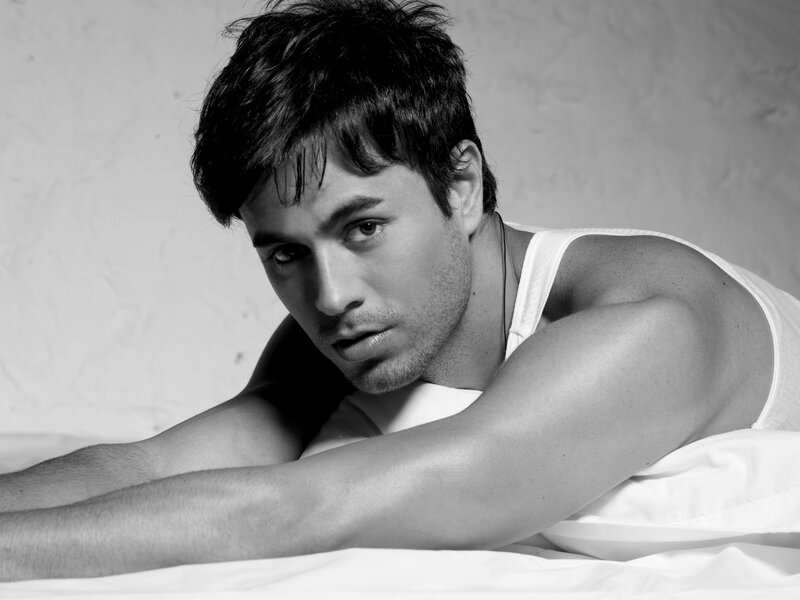 Man in White Tank Top — Black, Intense