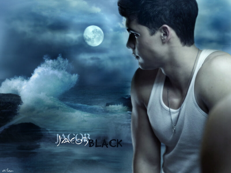 Man in White Tank Top — Blue, Dramatic, Night