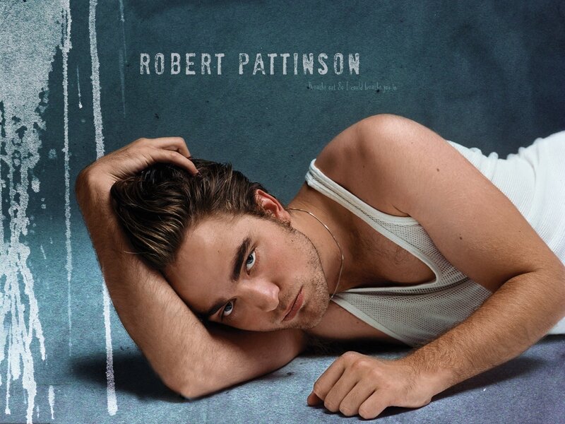 Man in White Tank Top — Blue, Dramatic, Photograph