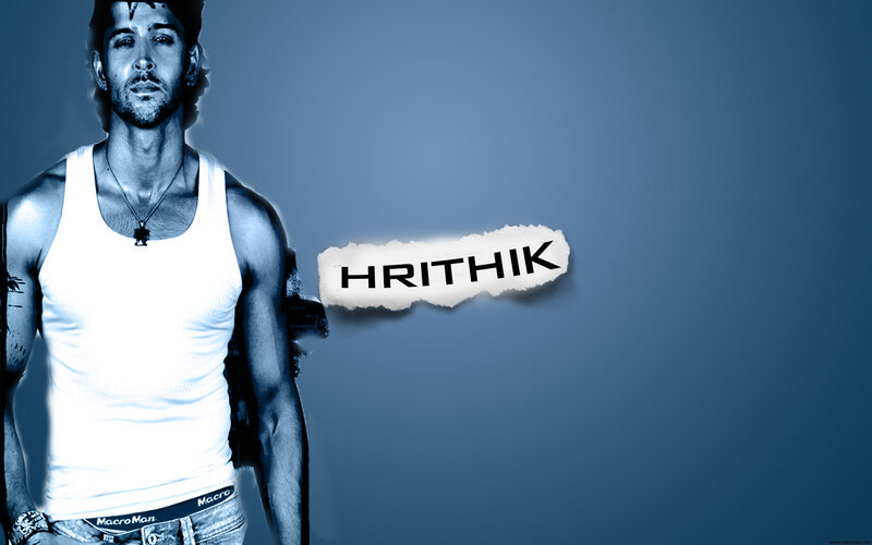 Man in White Tank Top — Blue, Dramatic