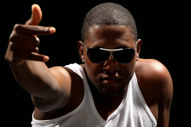 Man in White Tank Top — Dramatic, Photograph