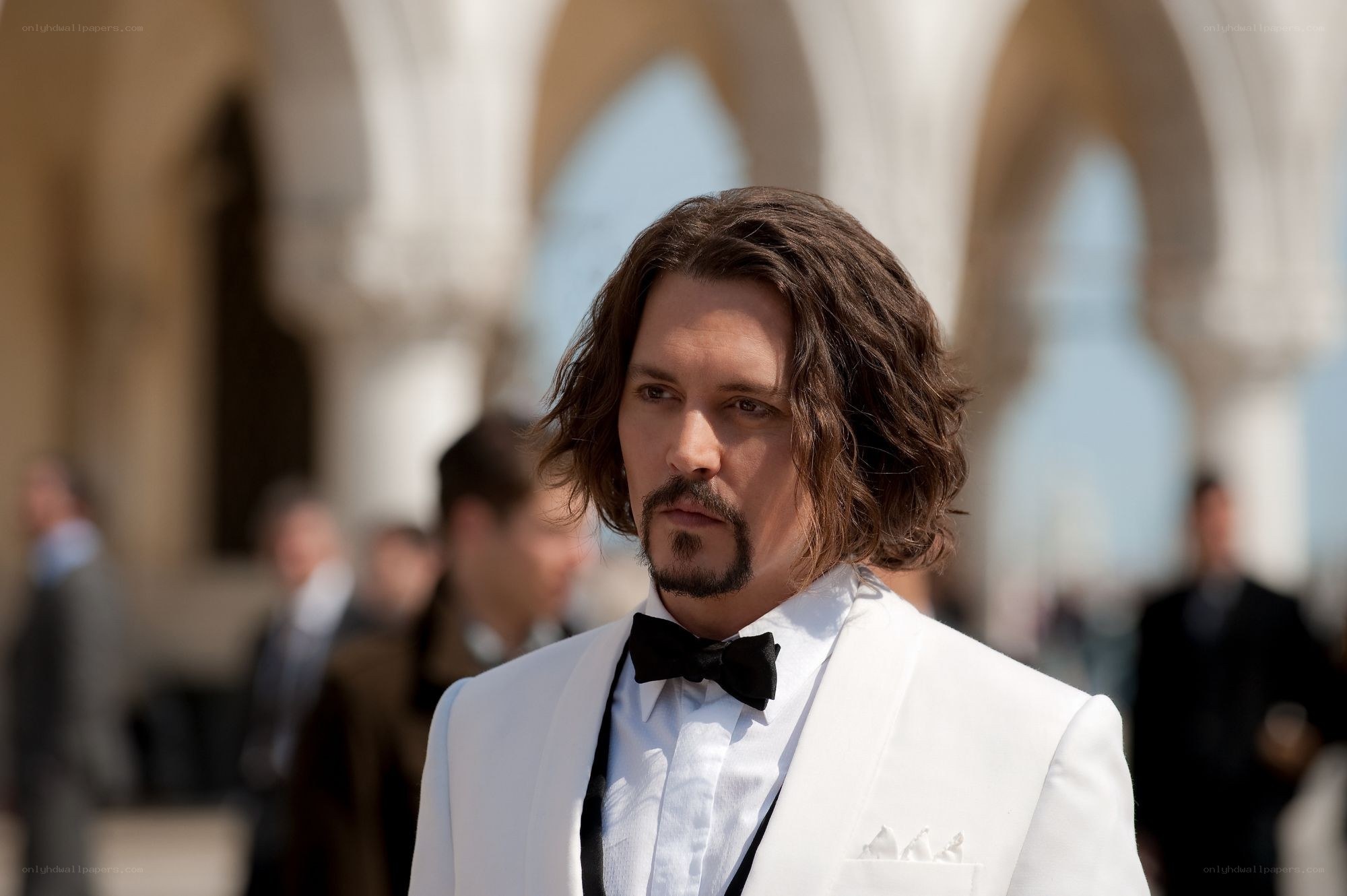 Man in white tuxedo