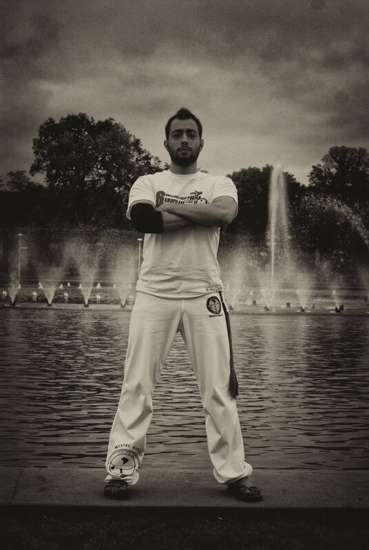 Man in White Uniform — Black, Dramatic