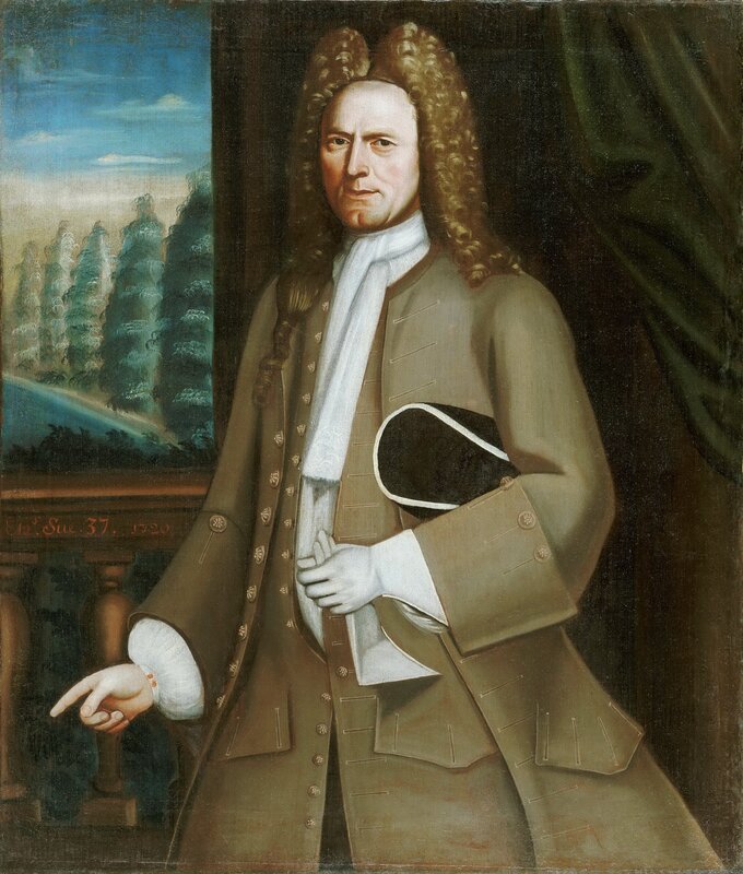 Man in Wig and Coat