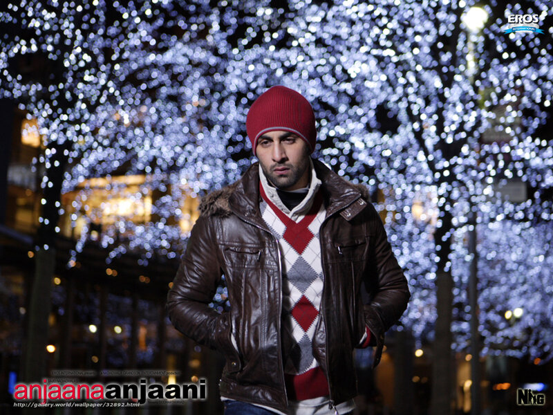 Man in winter clothes at night