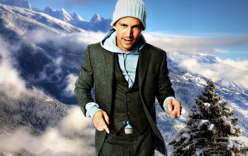 Man in Winter Clothing — Blue
