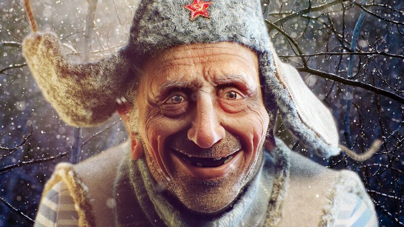 Man in Winter Hat — Gray