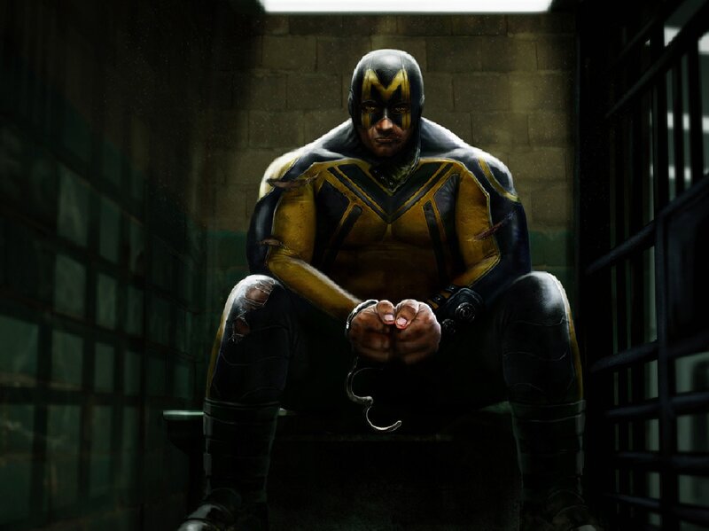Man in Yellow and Black Suit — Dramatic