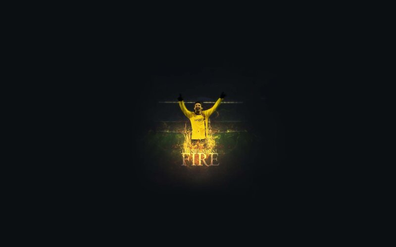 Man in Yellow Jersey — Black