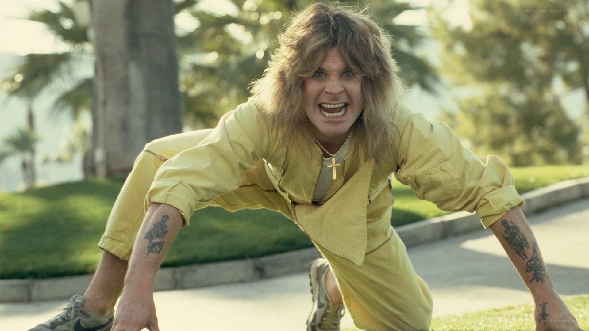 man in yellow jumpsuit