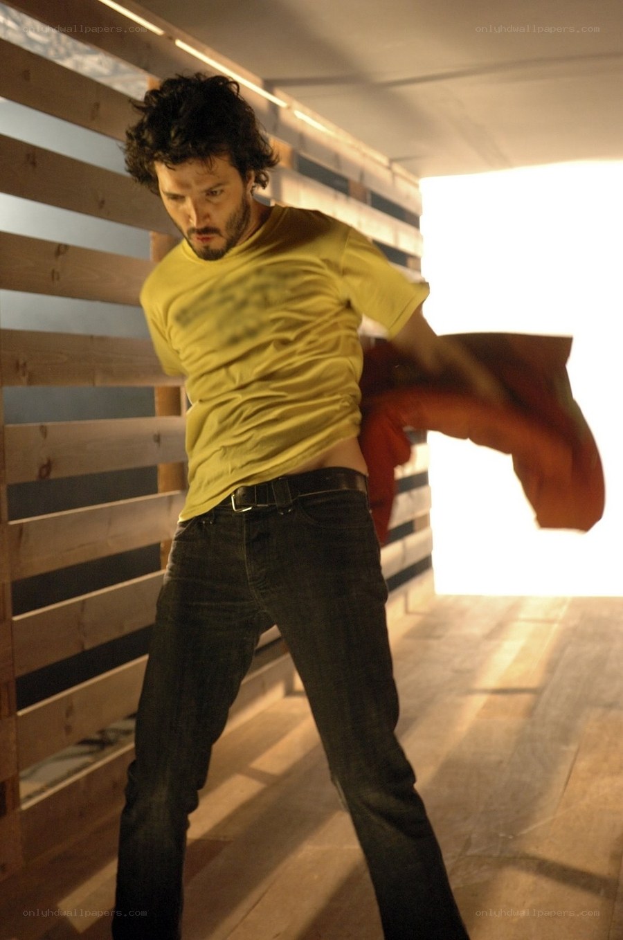Man in yellow shirt dancing