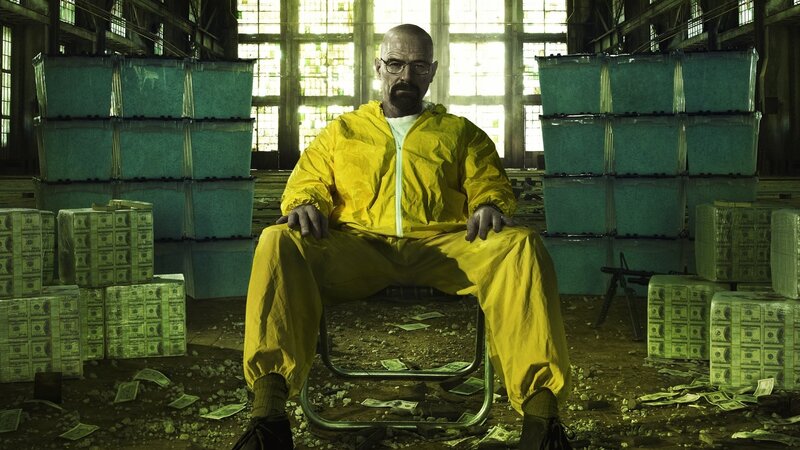 Man in Yellow Suit — Dramatic, Photograph, Money Stacks