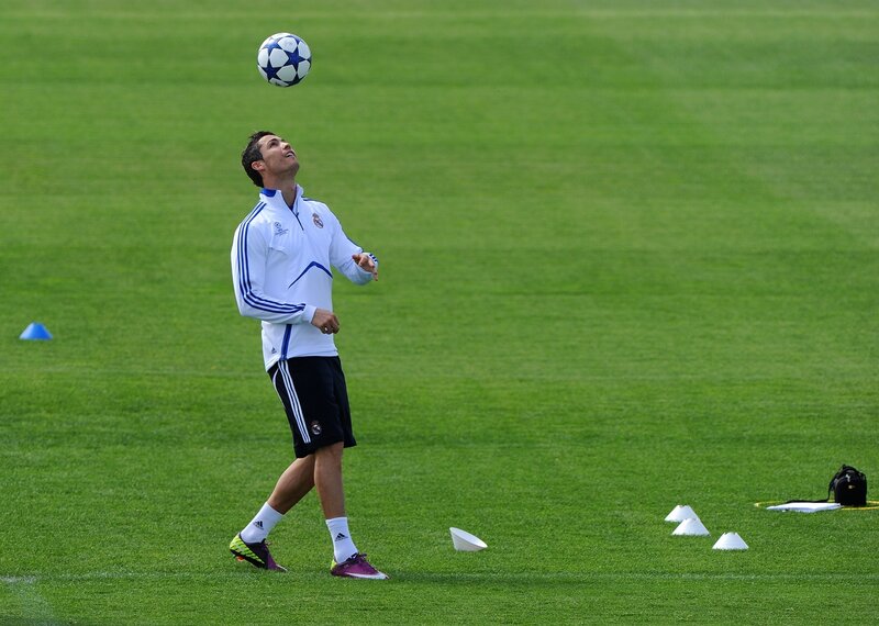 Man Juggling Soccer Ball