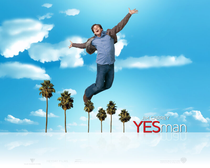 Man Jumping in Air — Blue